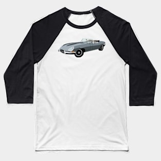 Grey Vintage Sport Car Baseball T-Shirt